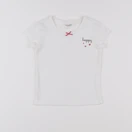 Vertbaudet - maillot de corps blanc - 2 ans