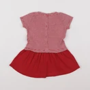 Petit Bateau - robe rouge - 12 mois
