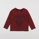 Vertbaudet - tee-shirt rouge - 3 ans