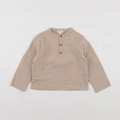 Vertbaudet - chemise beige, marron - 24 mois