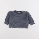 Petit Bateau - sweat gris - 6 mois