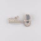 Vertbaudet - chaussons beige - 3/6 mois