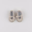 Vertbaudet - chaussons beige - 3/6 mois