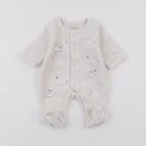 Vertbaudet - pyjama velours beige - Prématuré