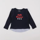 Vertbaudet - sweat bleu - 3 ans
