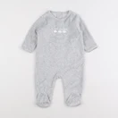 Vertbaudet - pyjama velours gris - 6 mois