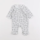 Vertbaudet - pyjama velours blanc - 1 mois