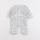 Vertbaudet - pyjama velours blanc - 1 mois