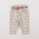 Vertbaudet - pantalon beige - 9 mois