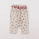 Vertbaudet - pantalon beige - 9 mois
