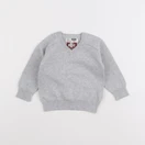 Zara - pull gris - 6/9 mois