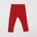 Petit Bateau - legging rouge - 12 mois