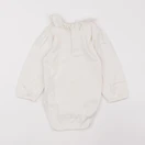 H&M - body à col blanc - 9/12 mois