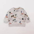 H&M - sweat gris - 6 mois