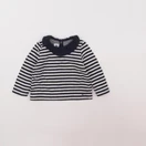 Petit Bateau - tee-shirt bleu - 12 mois