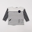 IKKS - tee-shirt blanc, bleu - 3 ans