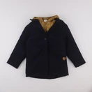 Vertbaudet - manteau doublure amovible bleu - 8 ans
