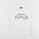 IKKS - tee-shirt blanc - 8 ans