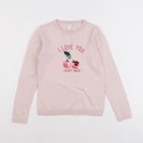 Vertbaudet - pull rose - 8 ans