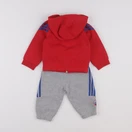 Adidas - ensemble rouge, gris - 6 mois