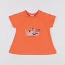 Petit Bateau - tee-shirt orange - 6 mois