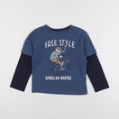 Vertbaudet - tee-shirt bleu - 6 ans