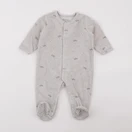 Vertbaudet - pyjama velours beige - 9 mois