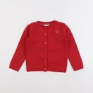 Vertbaudet - gilet rouge - 3 ans