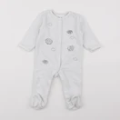 Vertbaudet - pyjama velours blanc - 6 mois