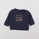 Vertbaudet - sweat bleu - 9 mois