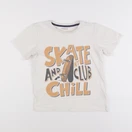 Vertbaudet - tee-shirt beige - 10 ans