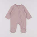 Vertbaudet - pyjama coton rose - 1 mois