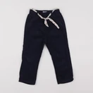 Vertbaudet - pantalon doublé bleu - 24 mois