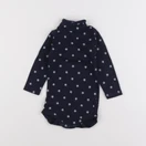 Petit Bateau - body à col bleu - 6 mois
