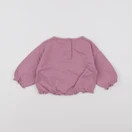 Vertbaudet - sweat violet - 6 mois