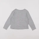 Vertbaudet - tee-shirt gris, rose - 6 ans