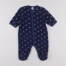 Petit Bateau - sur-pyjama bleu - 6 mois