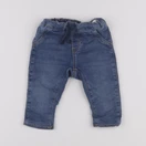 H&M - jean doublé bleu - 6/9 mois