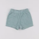 H&M - short éponge bleu, vert - 4/6 mois