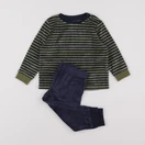 Vertbaudet - pyjama velours vert - 2 ans