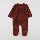 Vertbaudet - pyjama velours rouge - 9 mois