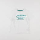 Vertbaudet - tee-shirt blanc - 8 ans