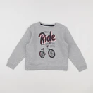 Vertbaudet - sweat gris - 8 ans