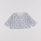 Petit Bateau - tee-shirt blanc, bleu - 3 mois