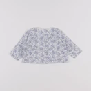 Petit Bateau - tee-shirt blanc, bleu - 3 mois