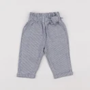 Vertbaudet - pantalon bleu, blanc - 3 mois