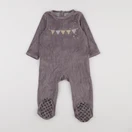 Vertbaudet - pyjama velours gris - 18 mois