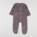 Vertbaudet - pyjama velours gris - 18 mois