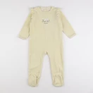 Vertbaudet - pyjama velours jaune - 3 ans
