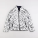 IKKS - doudoune réversible argent, bleu - 10 ans